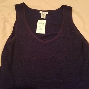 NWT CACHE Sleeveless Cotton Crocheted Dress Large